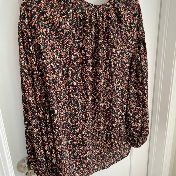 Balloon Sleeve Floral Print Blouse - Picture 8 of 11